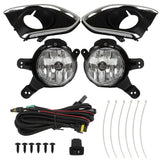 For 2013-2015 Chevy Spark Fog Lights Left+Right Side Bumper Driving Lamps Black