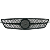 Labwork Front Grille For Mercedes Benz C63 C-Class W204 2008-2013 Chrome Black
