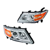 Labwork LH+RH Headlights For Honda Odyssey 2011-2017 Halogen Chrome Amber Corner