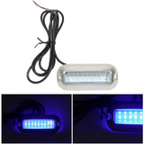 Blue 27 LED Boat Lights Stainless Steel MarineTransom Light Underwater Lamp