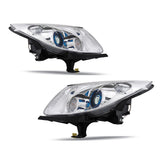 Labwork Right&Left Headlight For 2008-12 Buick Enclave HID (w/o AFS) Chrome Lens