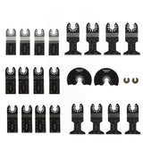 24 Pieces Universal Wood Metal Oscillating Multi Tool Quick Release Saw Blades