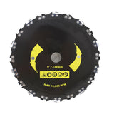 9" x 20T Chain Saw Tooth Brush-Cutter Grass Blade Heavy Duty Fit For Gas Trimmer
