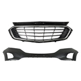Labwork Front Bumper Cover & Bumper Upper Grille For Chevy Equinox 2018-2020
