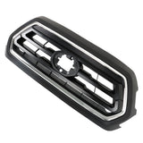 Labwork Front Upper Grille Black & Chrome For 2018-2022 Toyota Tacoma Plastic