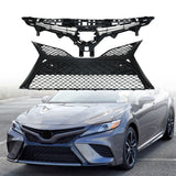 Labwork 2pc Front Upper Lower Bumper Grilles For 2018-2020 Toyota Camry SE XSE