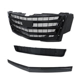 Labwork Front Bumper Grille+Hood Molding+Lower Face Bar Kit For 2015-20 Escalade