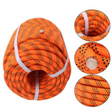 1/2"×150' Orange & Black 48 Strands Polyester Braided Arborist Bull Rope 6500lbs