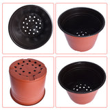 50 PCS Plastic Garden Flower Pots Nursery Seedlings Pot Plant Container Seed US