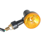 4× Motorcycle Turn Signals Blinker Light Black Amber For Yamaha Kawasaki Honda