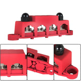 Cover - Red 4 Way Terminal Junction Block Busbar 3/8" 250 amp 12v