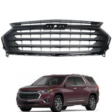 Labwork Front Upper Grille 84924280 For Chevrolet Traverse 2018 - 2021 Black