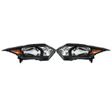 Labwork Left+Right [Halogen] Black Headlights Headlamp For 2016-2018 Honda HR-V