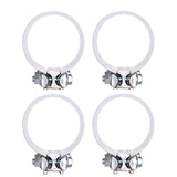 Labwor Stainless Exhaust Clamp Step Clamps Lap Joint 4pc 3" For Catback Muffler