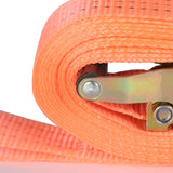4 Piece 1.5" x 20' 4000 lbs Orange Ratchet Straps J Hook Heavy Duty Tie Downs US