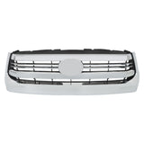 Labwork Front Bumper Grille Assembly For Toyota Tundra 2014-2021 Plastic Chrome