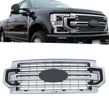 Labwork Chrome Front Grille For 2020-21 22 Ford F250 F350 LIMITED LC3Z-8200-FA
