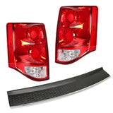 Labwork Rear Tail Lights & Bumper Step Pad Fit For 2011-2020 Dodge Grand Caravan