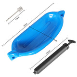 4 Ribbed Marine 6.5" X 23" Boat Fender Vinyl Bumper Dock Shield Protection Blue