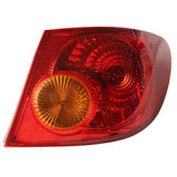 Labwork Rear Passenger Right Outer Tail Light Lamps For Toyota Corolla 2003-2008