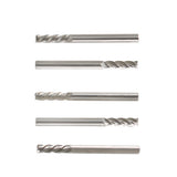 5Pcs 4 Flutes Carbide End Mill 1/8" Shank 1/2" Length Cut 1-1/2" Overall Lengt