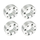4 Pack 2" ATV 4x110 Silver Wheel Spacers For Honda Yamaha Suzuki 10x1.25 Studs