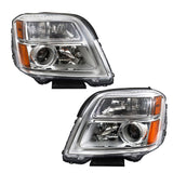 Labwork Left&Right Headlight For 2010-2015 GMC Terrain SL/SLT/SLE Chrome Halogen