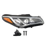 Labwork Right Side Headlight For 2015-2017 Hyundai Sonata Assembly Chrome Clear