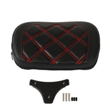 Rear Passenger Sissy Bar Backrest Pad For Touring CVO Street Glide Red Stitching
