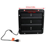 New 10" Exhaust Fan With Louvers Perfect For Attics Or Sheds Blower Wall Mount