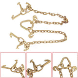 Chain V Bridle w/ RJT Hook Tow Truck Winch Cable Pull Wrecker Recovery Grab New