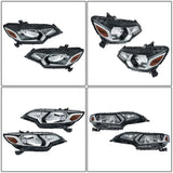 Labwork Left+Right Headlight For Honda Fit EX/DX/EX-L/LX/SE 2015-2017 Halogen H4