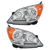 Labwork Left+Right Headlight For Honda Odyssey 2005-2010 Chrome Halogen Factory
