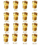16pcs Carburetor Main Jet Replacement for OKO CVK 90 92 95 98 100 105 108 110 115 120 125 130 135 140 145 150