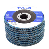 60 Grit Premium Zirconia Flap Disc Sanding Grinding 4-1/2" X 7/8" 10 Pieces