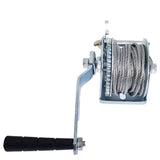 Hand Winch 600 lbs Hand Crank Steel Cable Gear Winch for ATV Boat Trailer