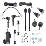Labwork Front Suspension Kit Pitman Arm Tie Rod Ends For 2001 - 2006 GMC Yukon