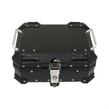 22L Black Motorcycle Trunk Top Case Waterproof Tour Tail Box Luggage Storage