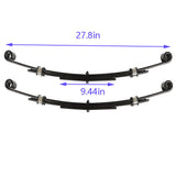 For EZGO TXT 96-13 GAS OR ELECTRIC 3-Leaf Heavy Duty Rear Leaf Springs 2PCS