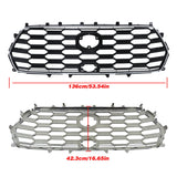Labwork Front Bumper Grille Plastic Black+Chrome For Toyota Sequoia 2023-2024