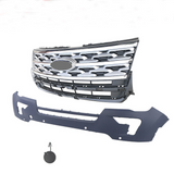 Labwork Front Grille + Front Bumper W/ Radar Hole For Ford Explorer 2018-2019