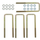 Labwork Square U-Bolts For 2.5" Wide Leaf Springs 8.75" Long 4 piece