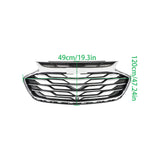 Labwork Black and Chrome Exterior Trim Grille For 19-20 Chevrolet Cruze 42679306
