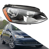 Labwork Right Headlight For 2015-2017 Volkswagen Golf MK7 Halogen Clear Lens