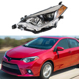 Labwork Left Side Headlights For Toyota Corolla 2014 2015 2016 Halogen Headlamps