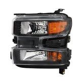Labwork Left+Right Headlight For 2019-2021 Chevy Silverado 1500 Halogen Assembly