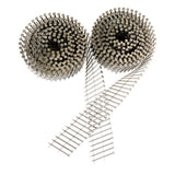 Stainless Steel Siding Nail 1-3/4" × 0.09" Ring Shank 15 Deg Wire Coil 1200 Pcs