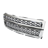 Labwork Front Bumper Honeycomb Grille For Chevrolet Silverado 1500 2014-2015