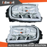 Labwork LED Headlight Chrome W/LED DRL For 22-24 Ford Maverick Lariat Left+Right