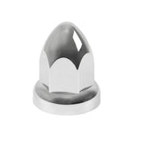 33mm Chrome Lug Nut Covers Semi Truck Push On Bullet Style ABS Plastic Set of 20